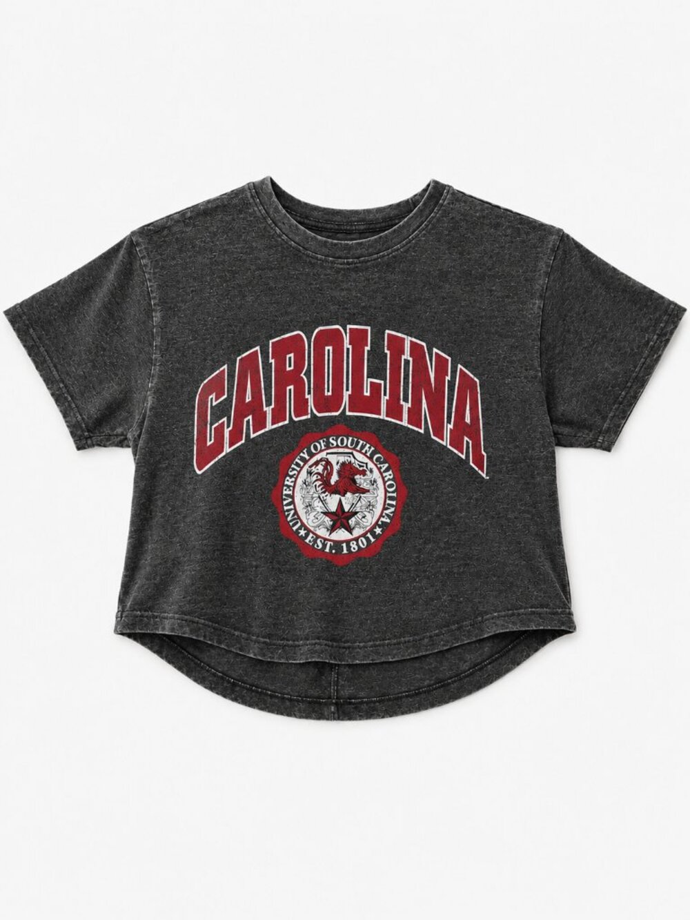 Pressbox South Carolina Gamecocks Vintage Crop Tee | Small